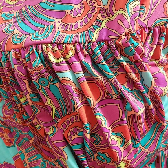 TRINA TURK JUJU HALTER MAXI DRESS SIZE S - Picture 5 of 7